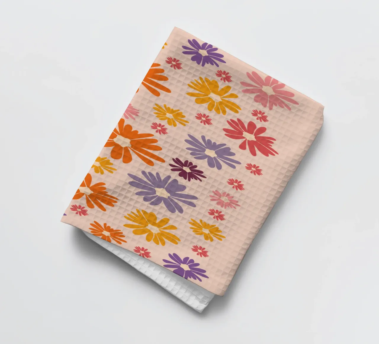 Blumenmeer Gänseblümchen Margeriten Daisy theedoek van pierosvisuals