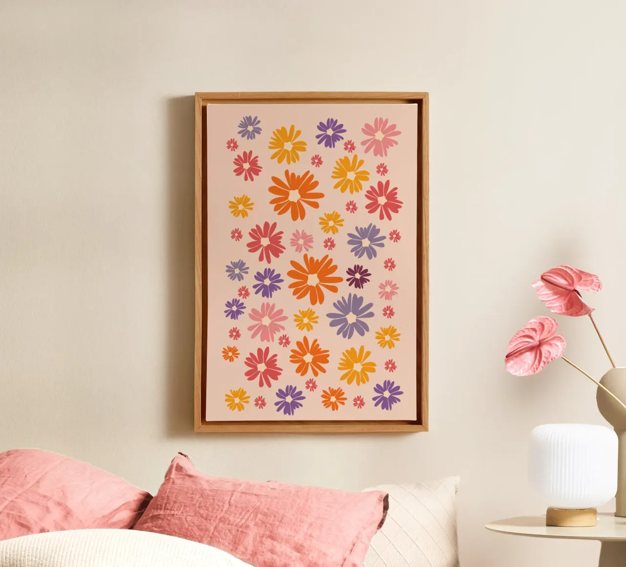 Blumenmeer Gänseblümchen Margeriten Daisy Leinwand von pierosvisuals