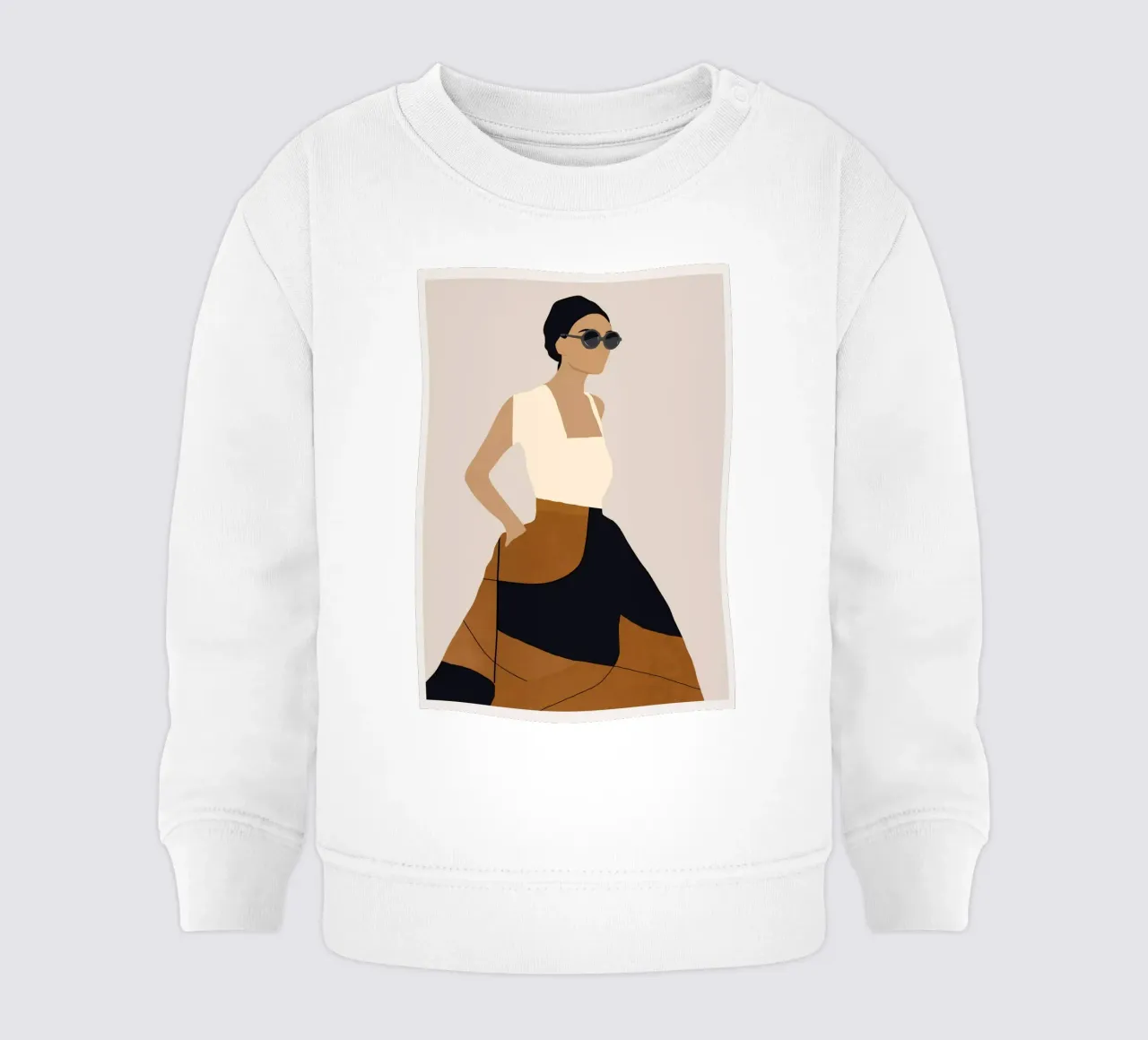 Ragazza 7/2 felpa neonato da ThingDesign
