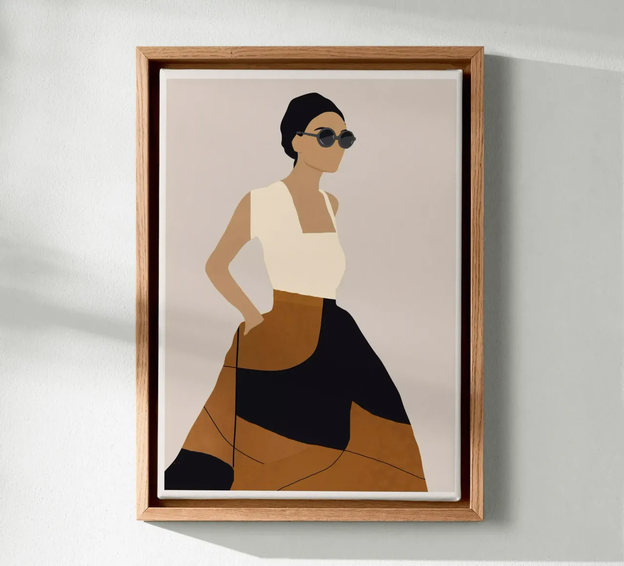Ragazza 7/2 tela con Cornice a cassetta da ThingDesign