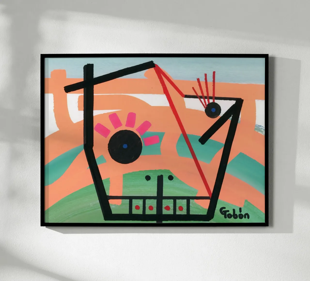 PiPa poster avec cadre en bois de gtobonart