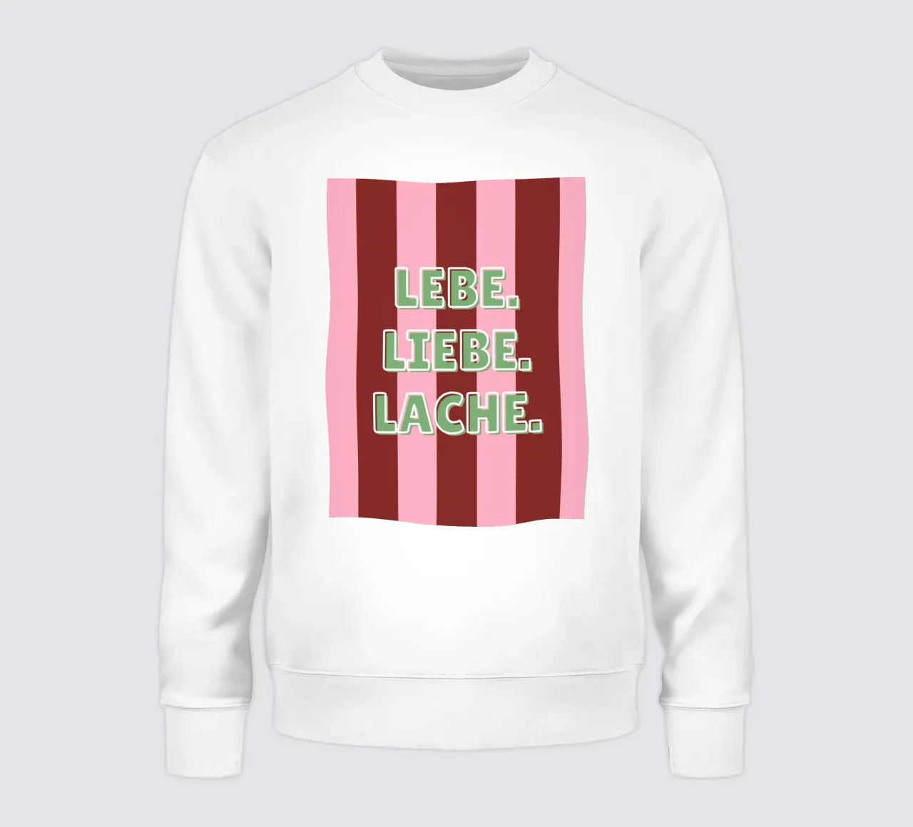 Lebe. Liebe. Lache. felpa da DigiWunderwerk