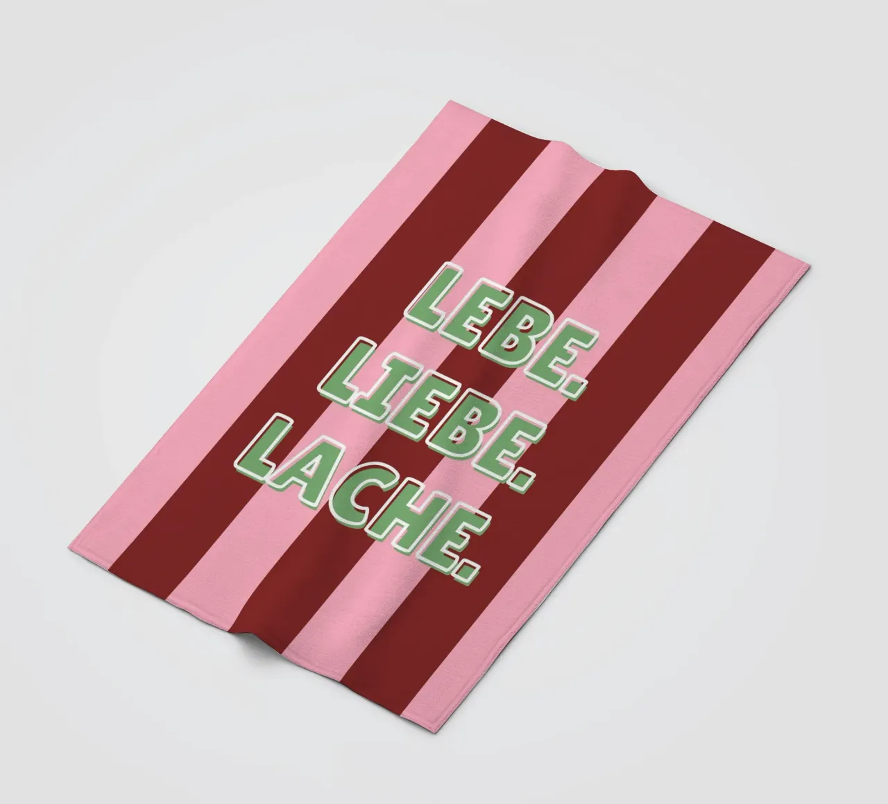 Lebe. Liebe. Lache. coperta in pile da DigiWunderwerk