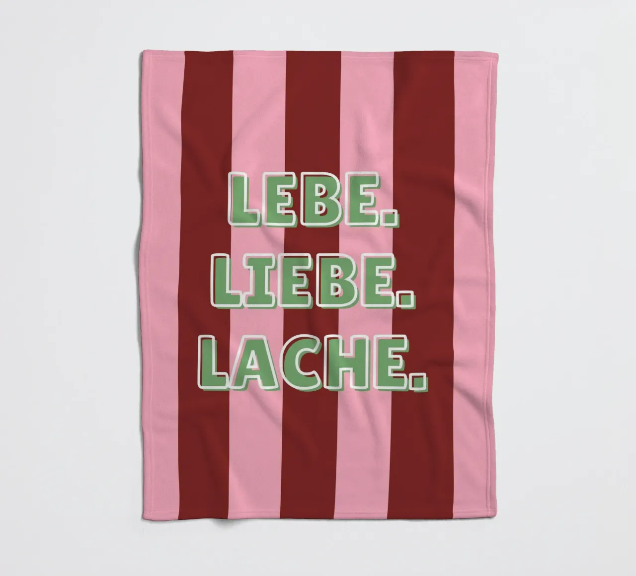 Lebe. Liebe. Lache. coperta in pile da DigiWunderwerk