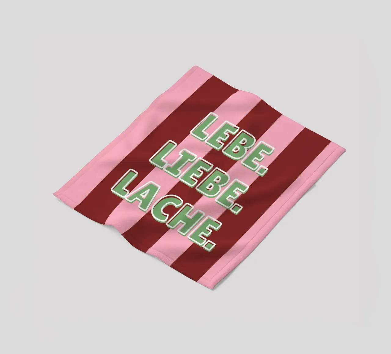 Lebe. Liebe. Lache. coperta in pile da DigiWunderwerk
