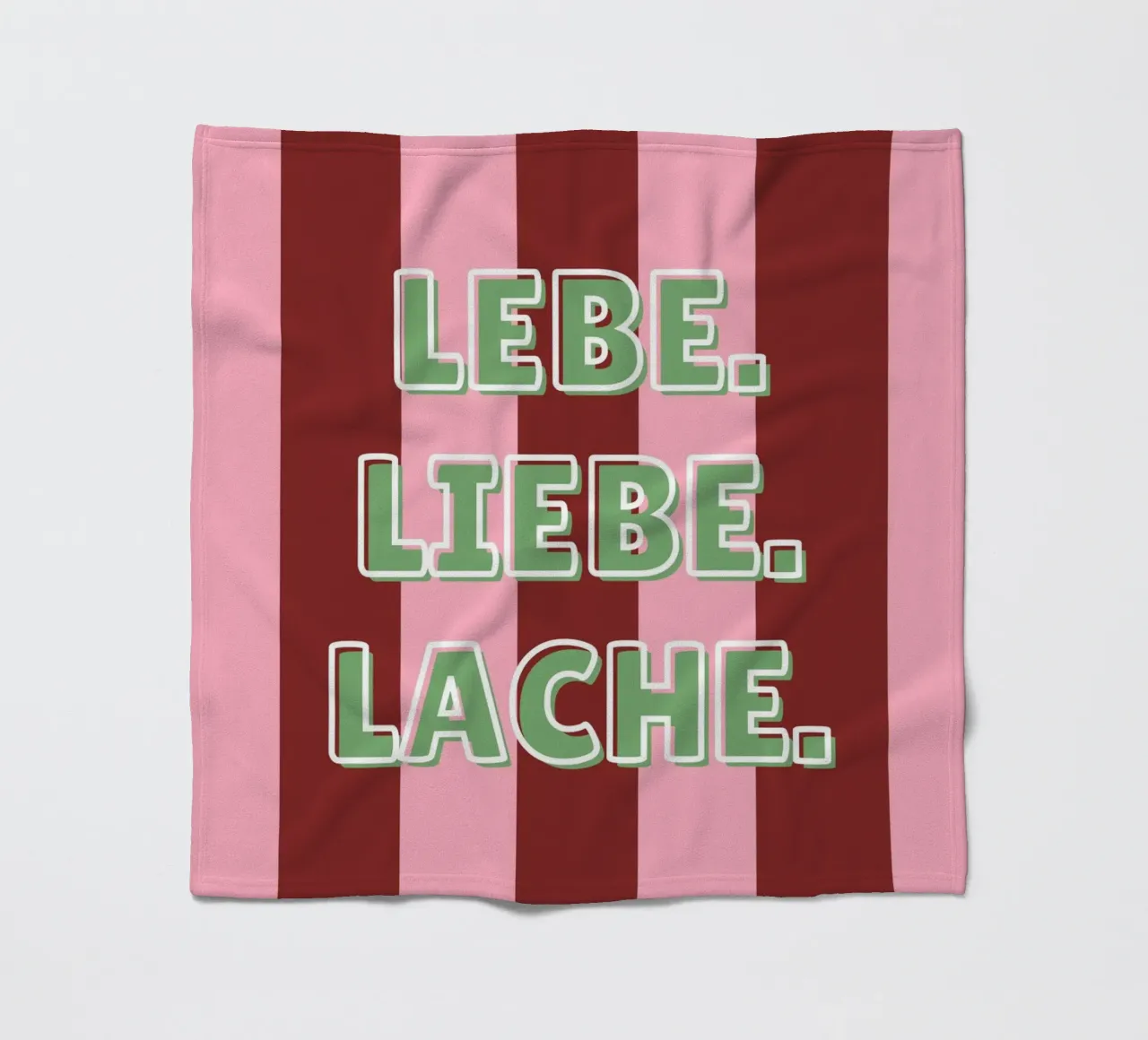 Lebe. Liebe. Lache. coperta in pile da DigiWunderwerk