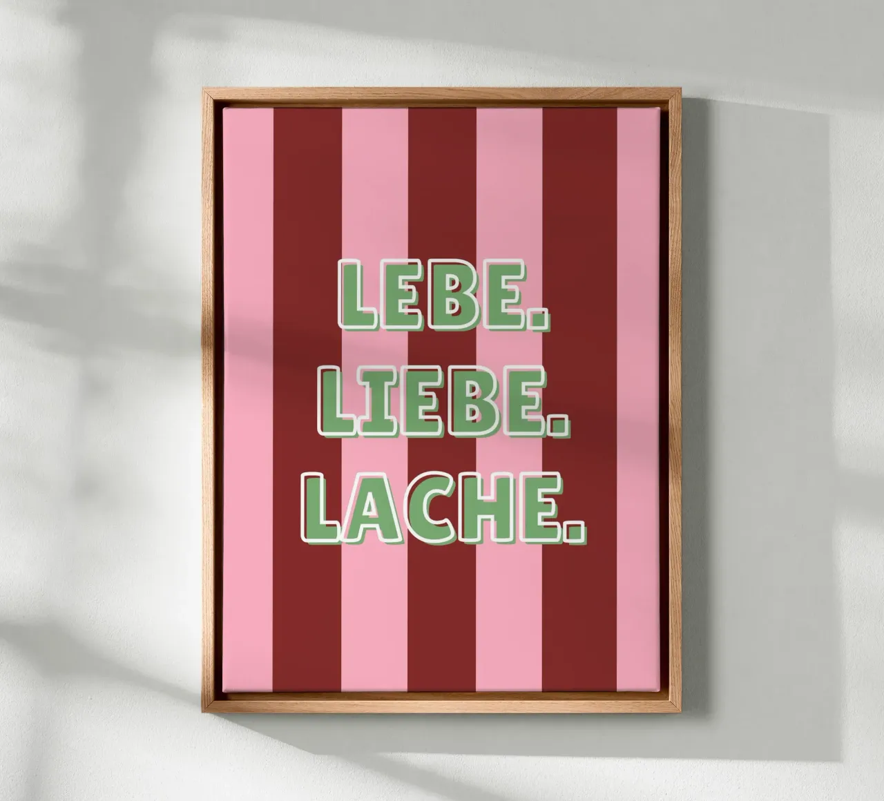 Lebe. Liebe. Lache. tela da DigiWunderwerk