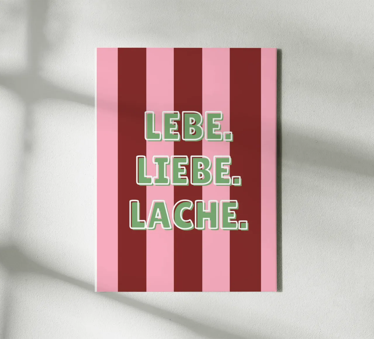 Lebe. Liebe. Lache. tela da DigiWunderwerk