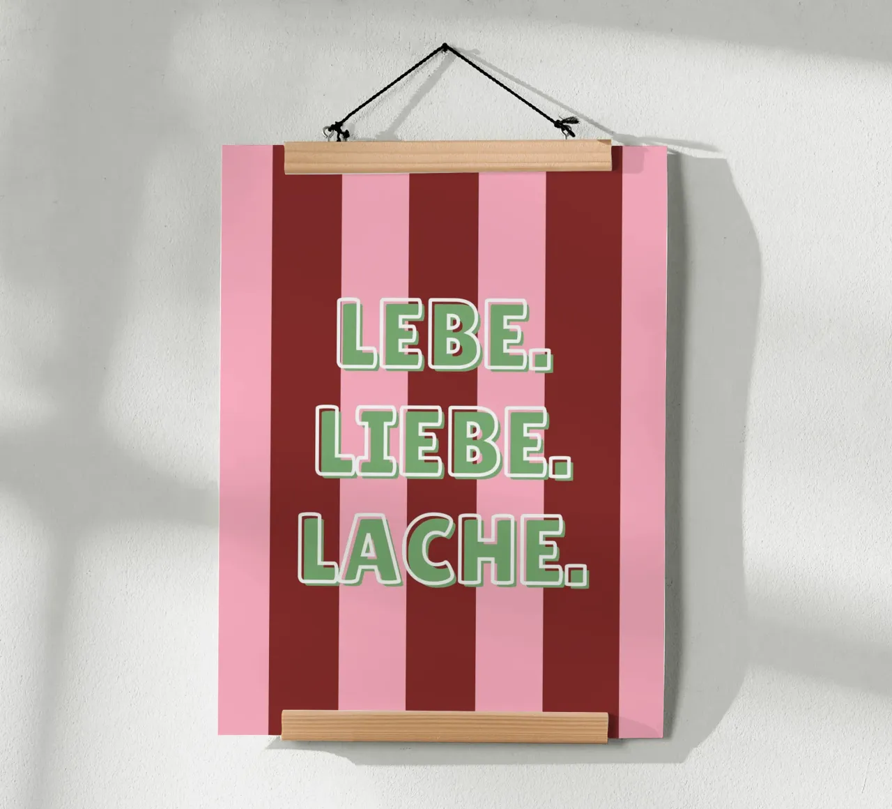 Lebe. Liebe. Lache. carta hahnemühle da DigiWunderwerk