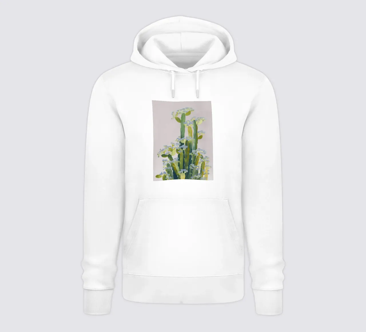 Delicati fiori di cactus felpa con cappuccio da Carina Pop & Pastell