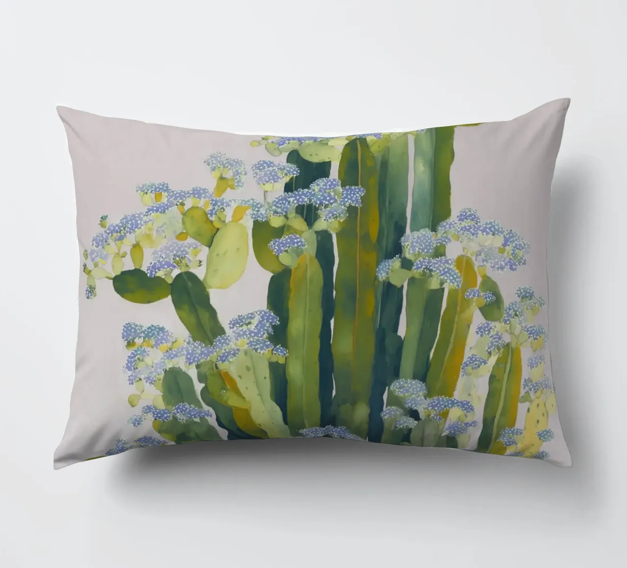 Delicati fiori di cactus cuscino da Carina Pop & Pastell