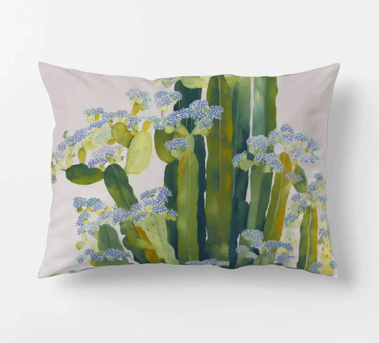 Delicati fiori di cactus cuscino da Carina Pop & Pastell