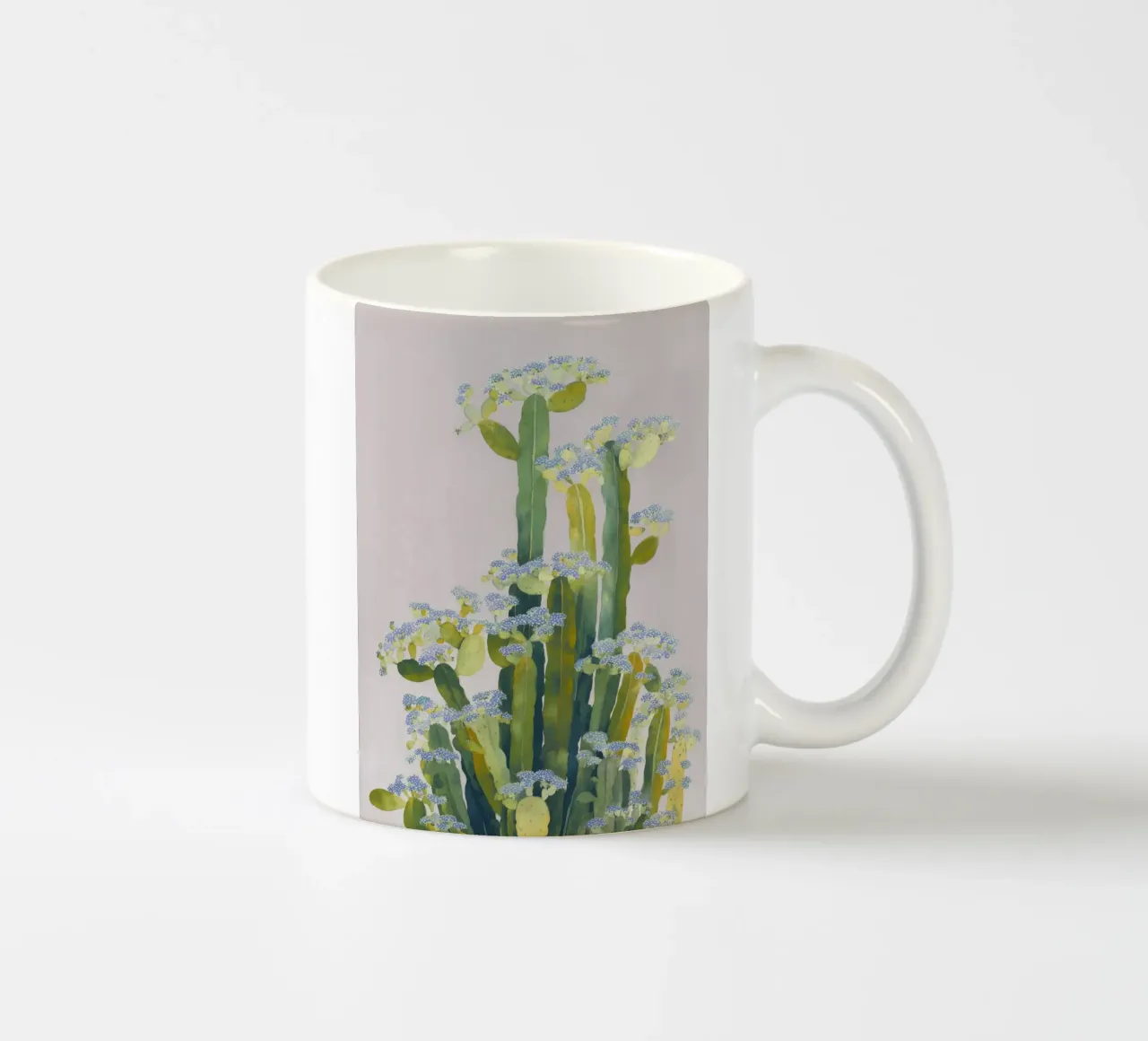 Delicati fiori di cactus tazza in ceramica da Carina Pop & Pastell