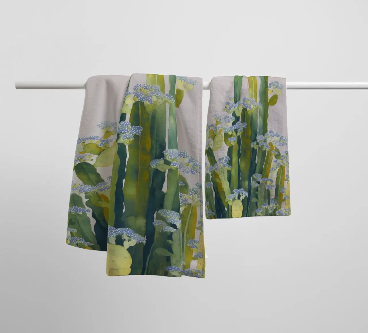 Douceur des fleurs de cactus serviette de bain de Carina Pop & Pastell