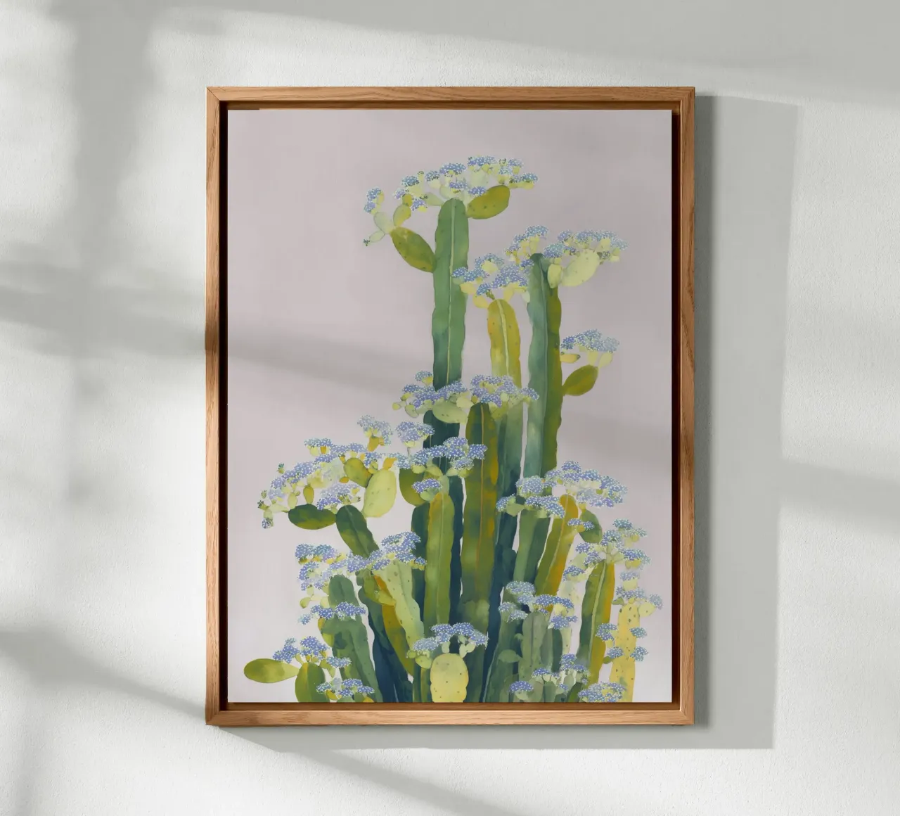 Delicati fiori di cactus alluminio dibond da Carina Pop & Pastell