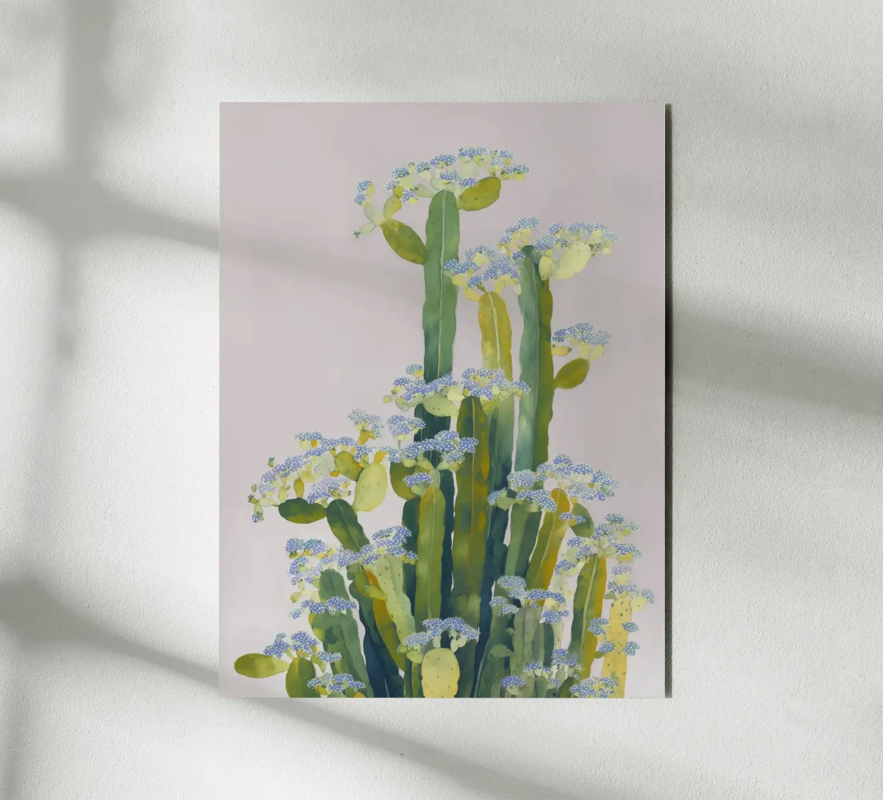 Delicati fiori di cactus alluminio dibond da Carina Pop & Pastell