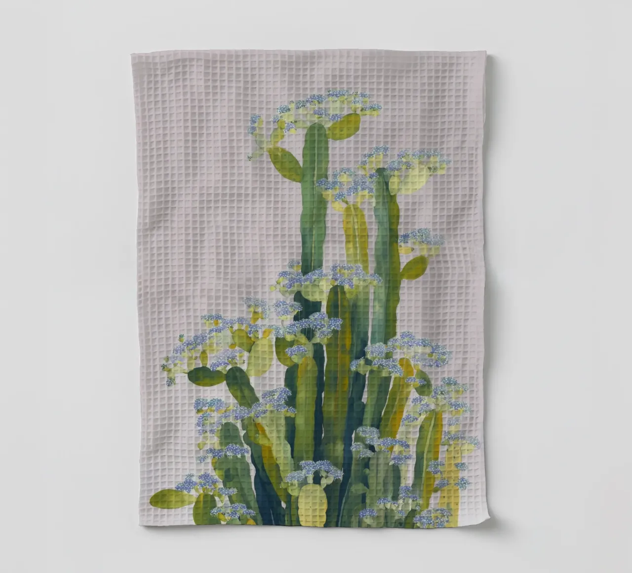 Sanfte Kakteenblumen Geschirrtuch von Carina Pop & Pastell