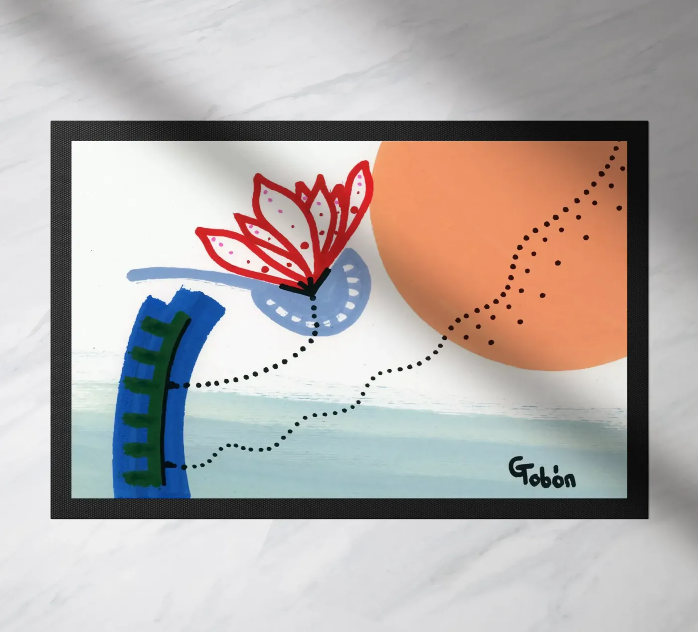 Flower deurmat van gtobonart