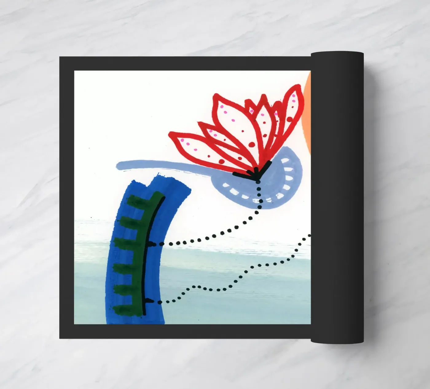 Flower deurmat van gtobonart