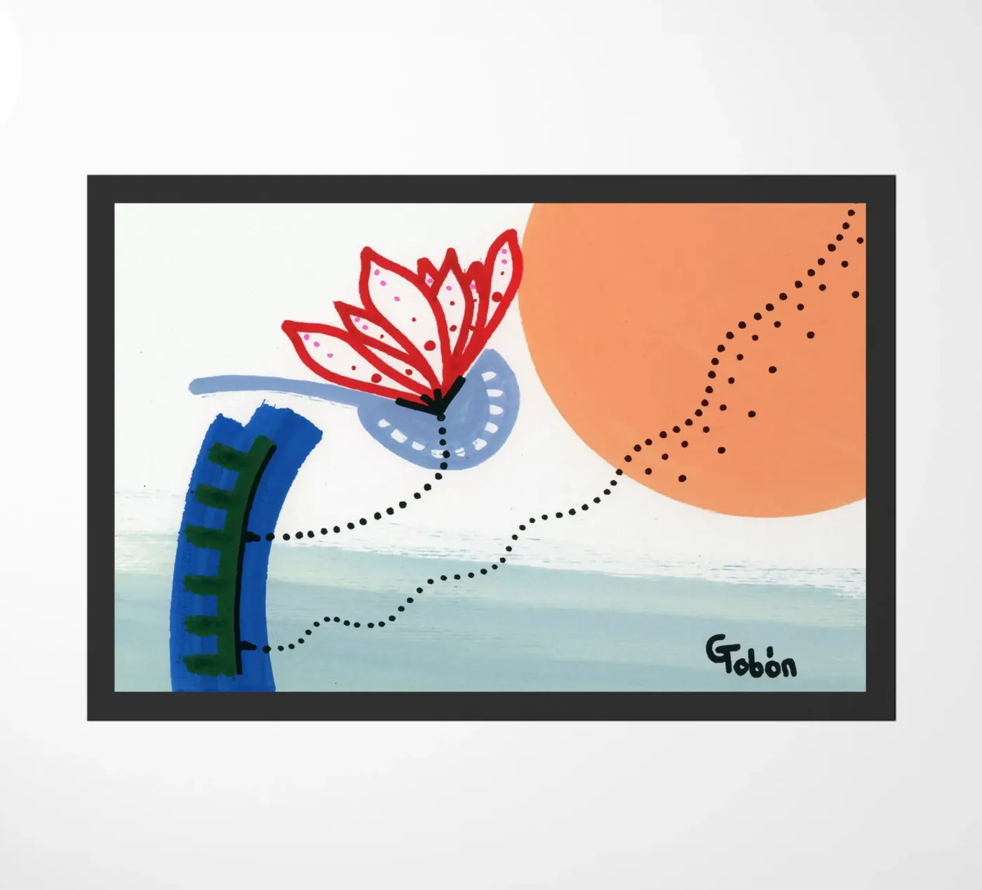 Flower deurmat van gtobonart