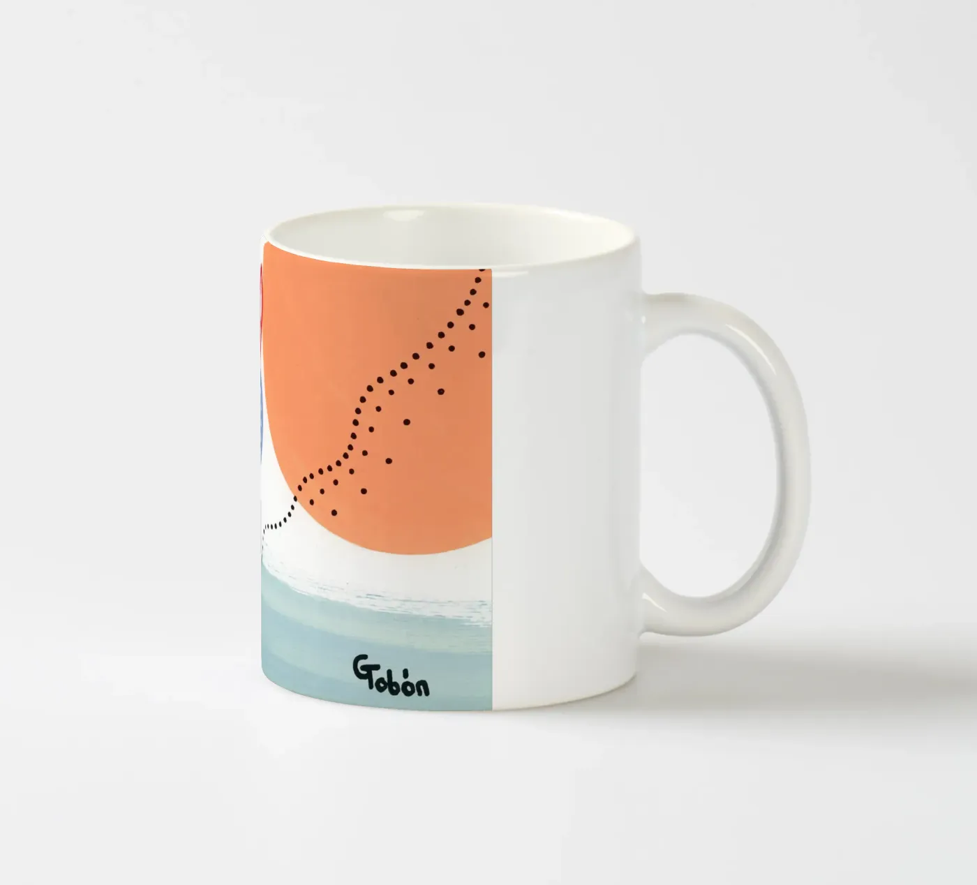Flower ceramic mug by gtobonart