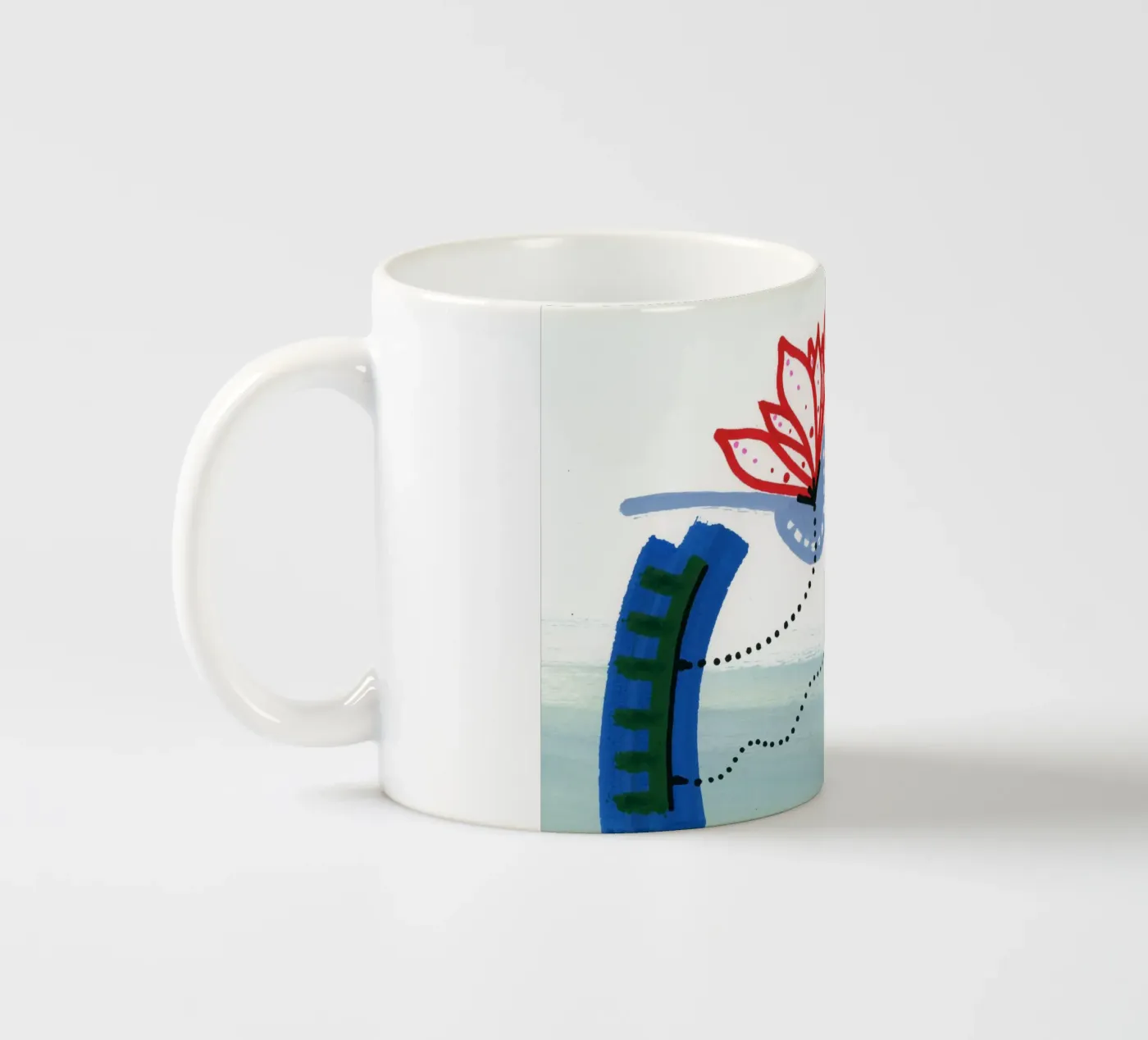 Flower ceramic mug by gtobonart