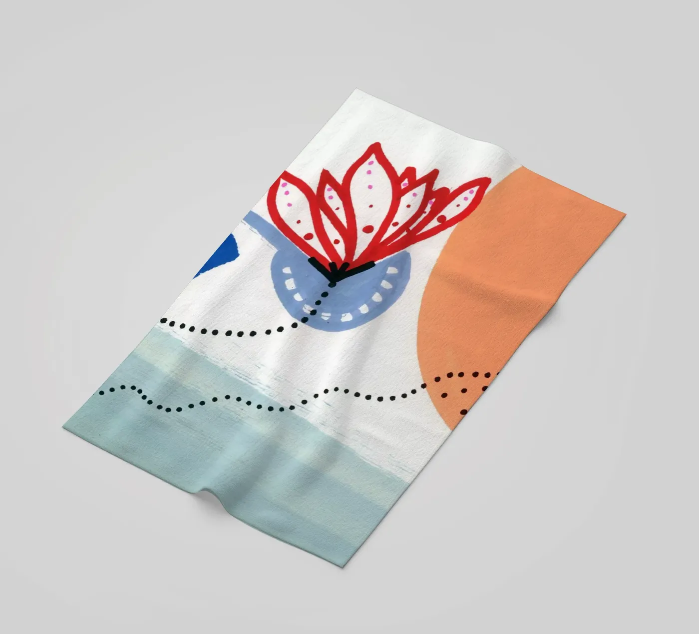 Fleur serviette de plage de gtobonart