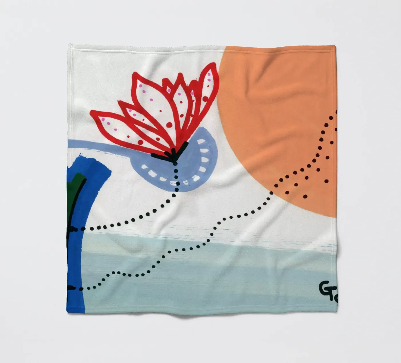 Flower fleecedeken van gtobonart