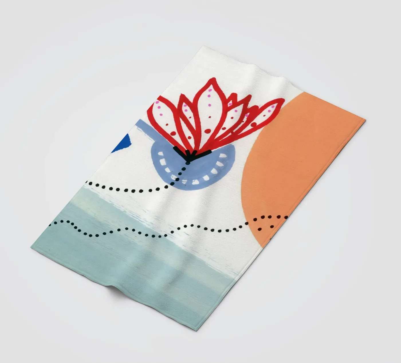 Flower fleece blanket by gtobonart