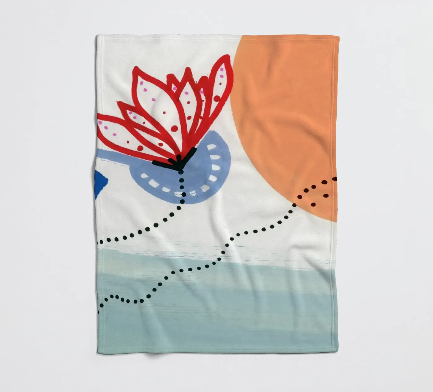 Flower fleece blanket by gtobonart
