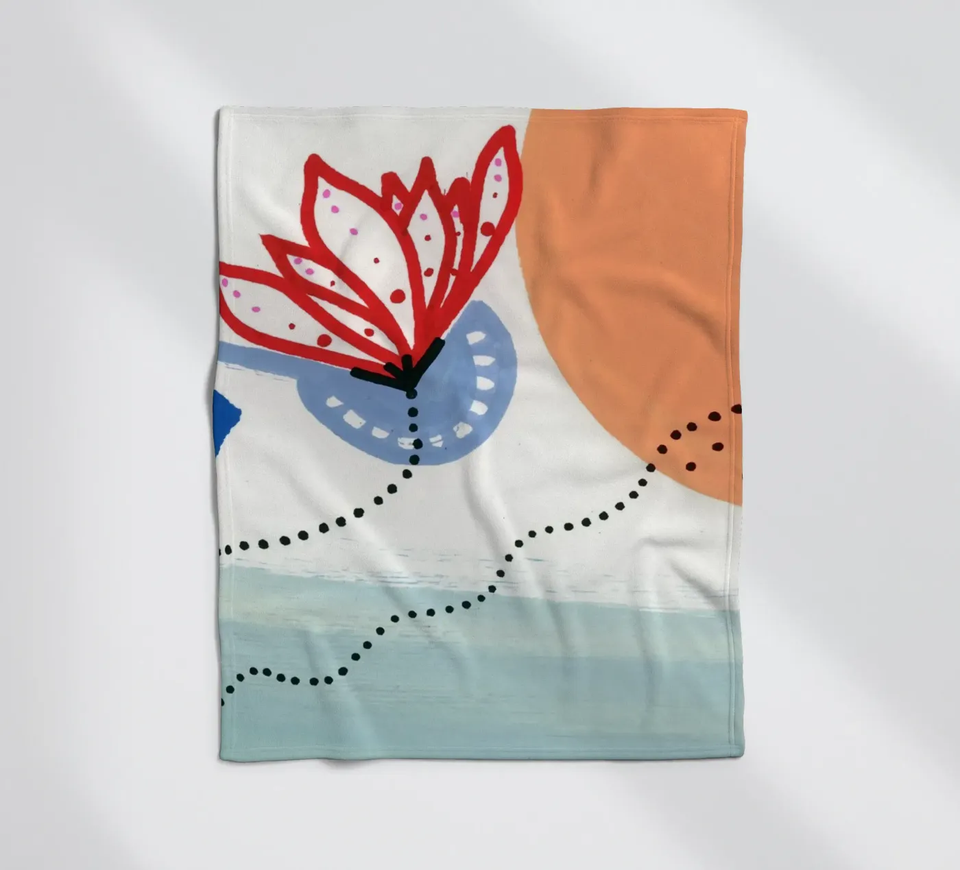 Flower fleece blanket by gtobonart