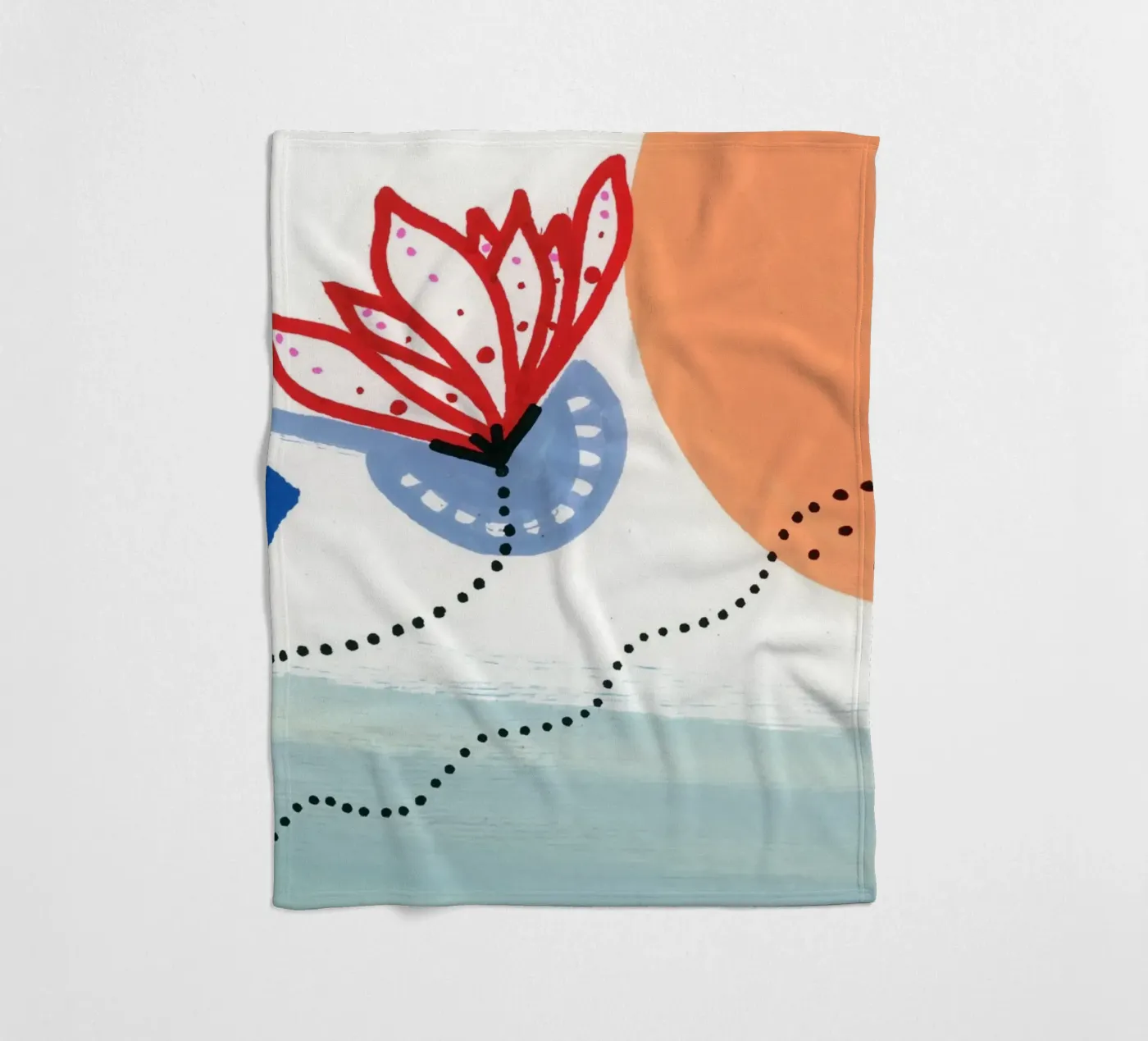 Flower fleece blanket by gtobonart
