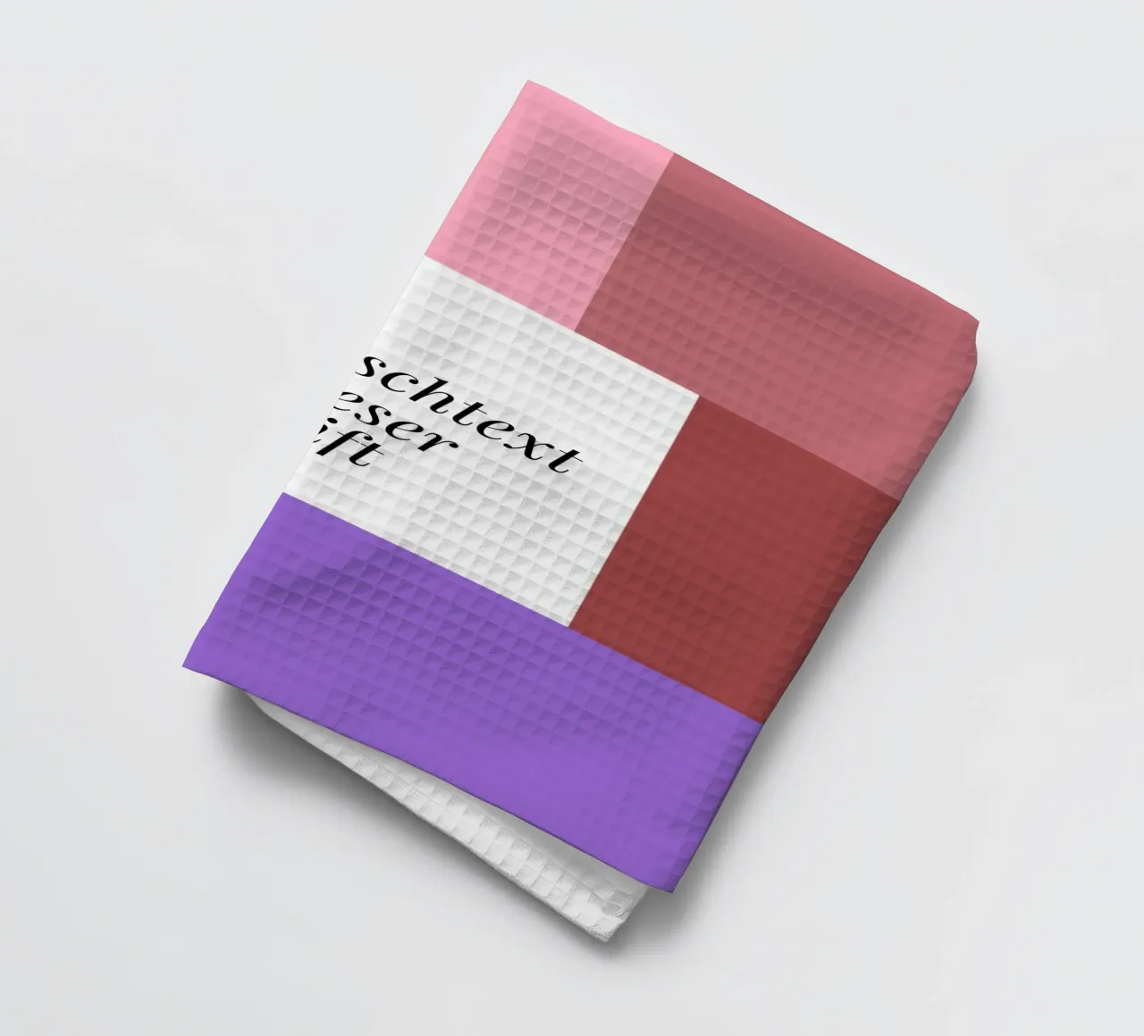 Wunschtext - geometrisch rosa grün canovaccio da cucina da BAINAI BRICK