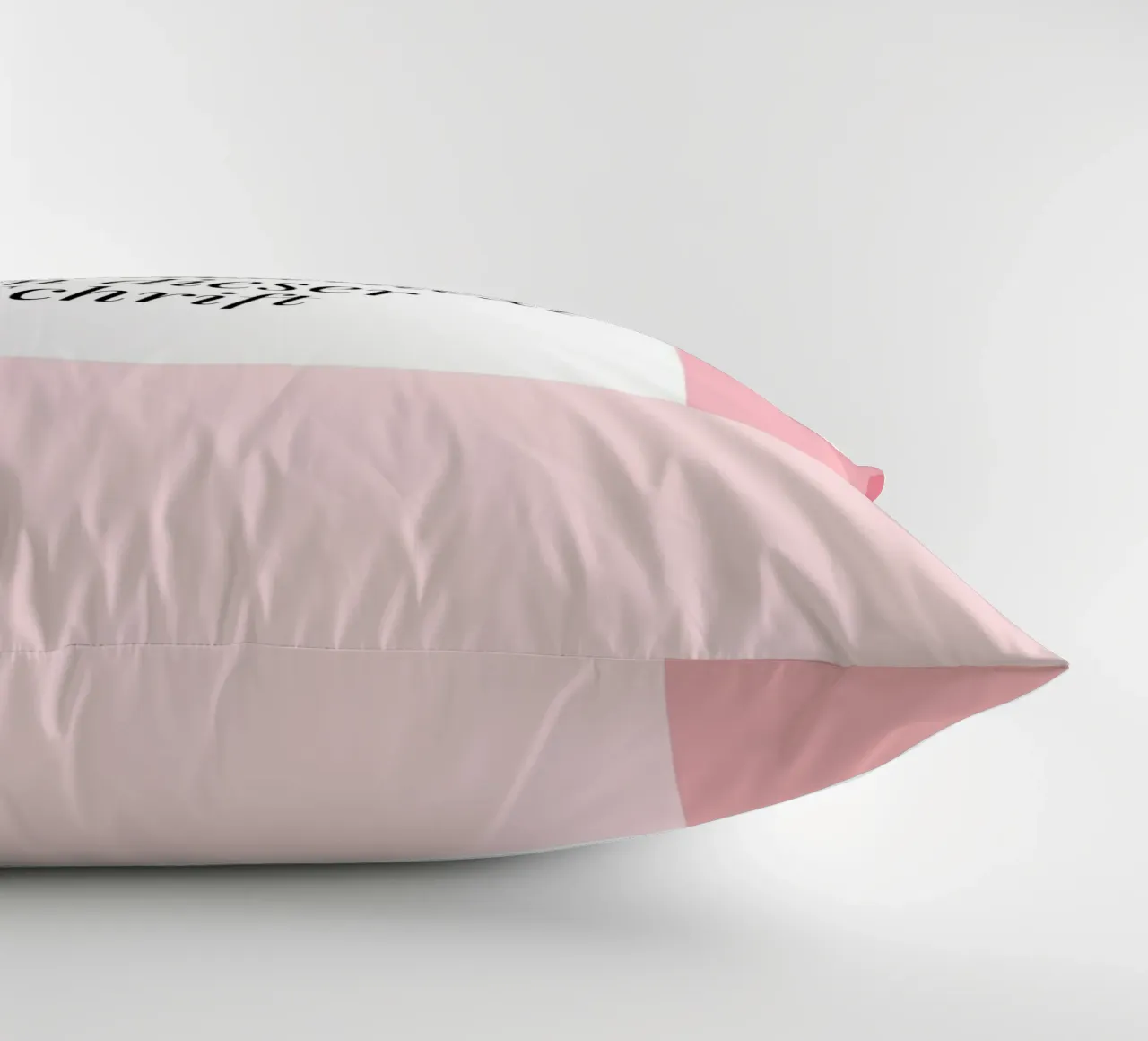 Wunschtext - geometrisch rosa cuscino da BAINAI BRICK