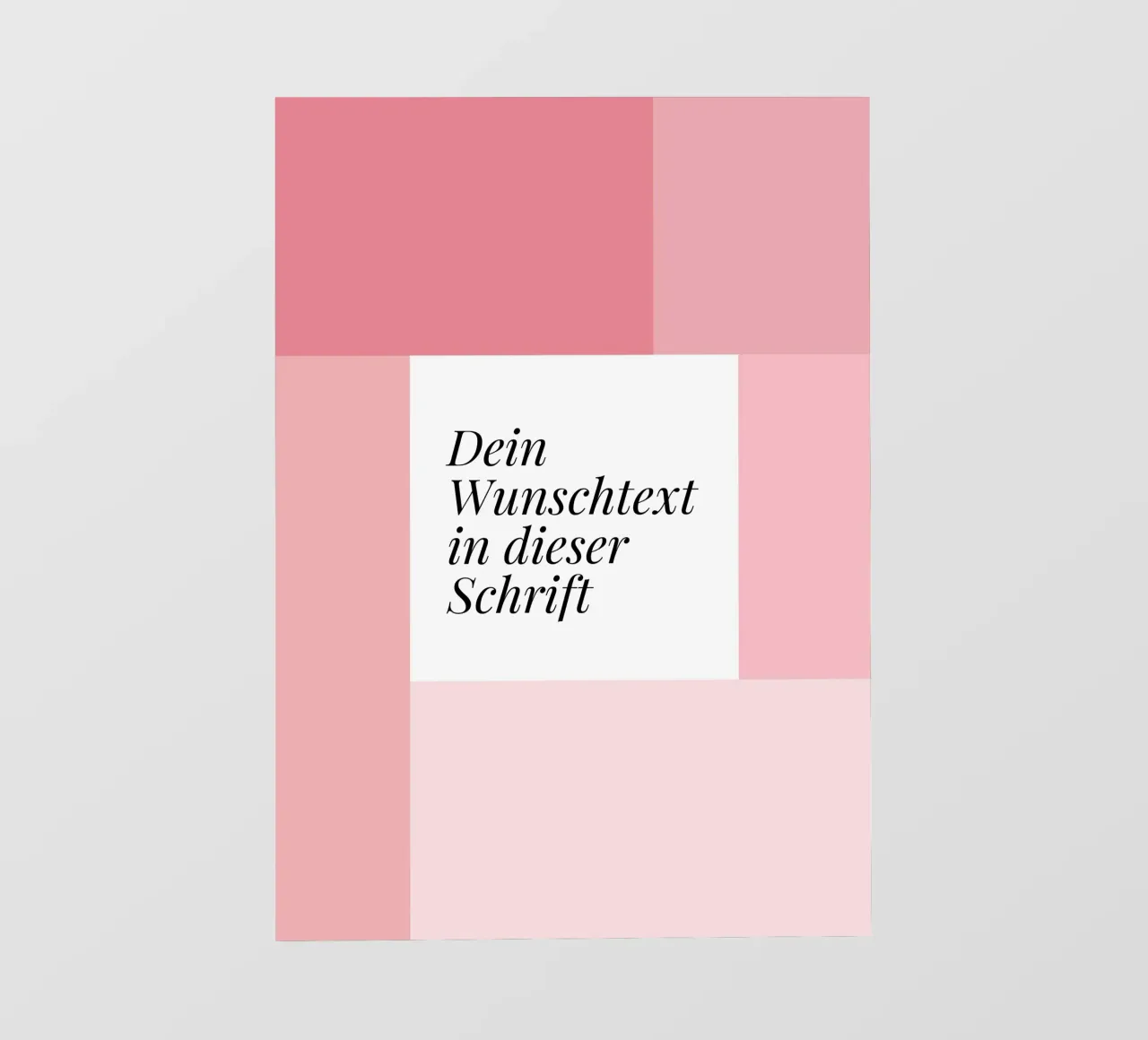 Wunschtext - geometrisch rosa pellicola backlit da BAINAI BRICK