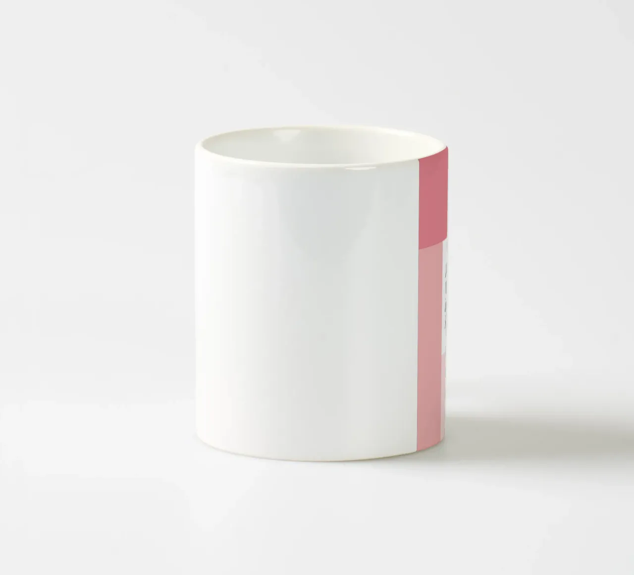 Wunschtext - geometrisch rosa tazza in ceramica da BAINAI BRICK