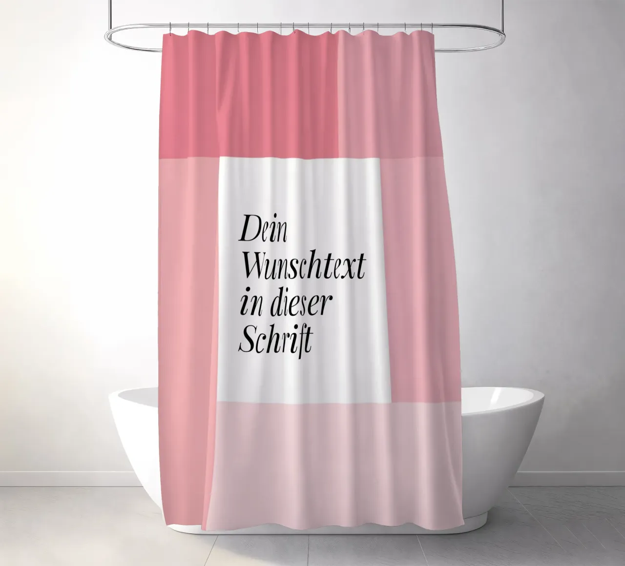 Wunschtext - geometrisch rosa tenda da doccia da BAINAI BRICK