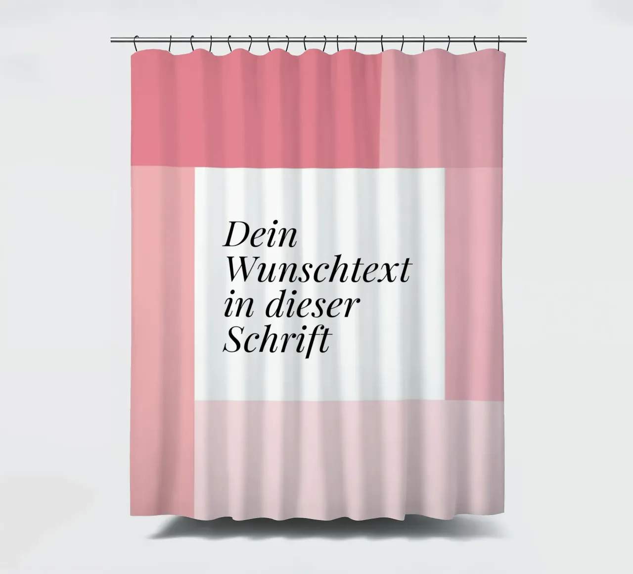Wunschtext - geometrisch rosa tenda da doccia da BAINAI BRICK
