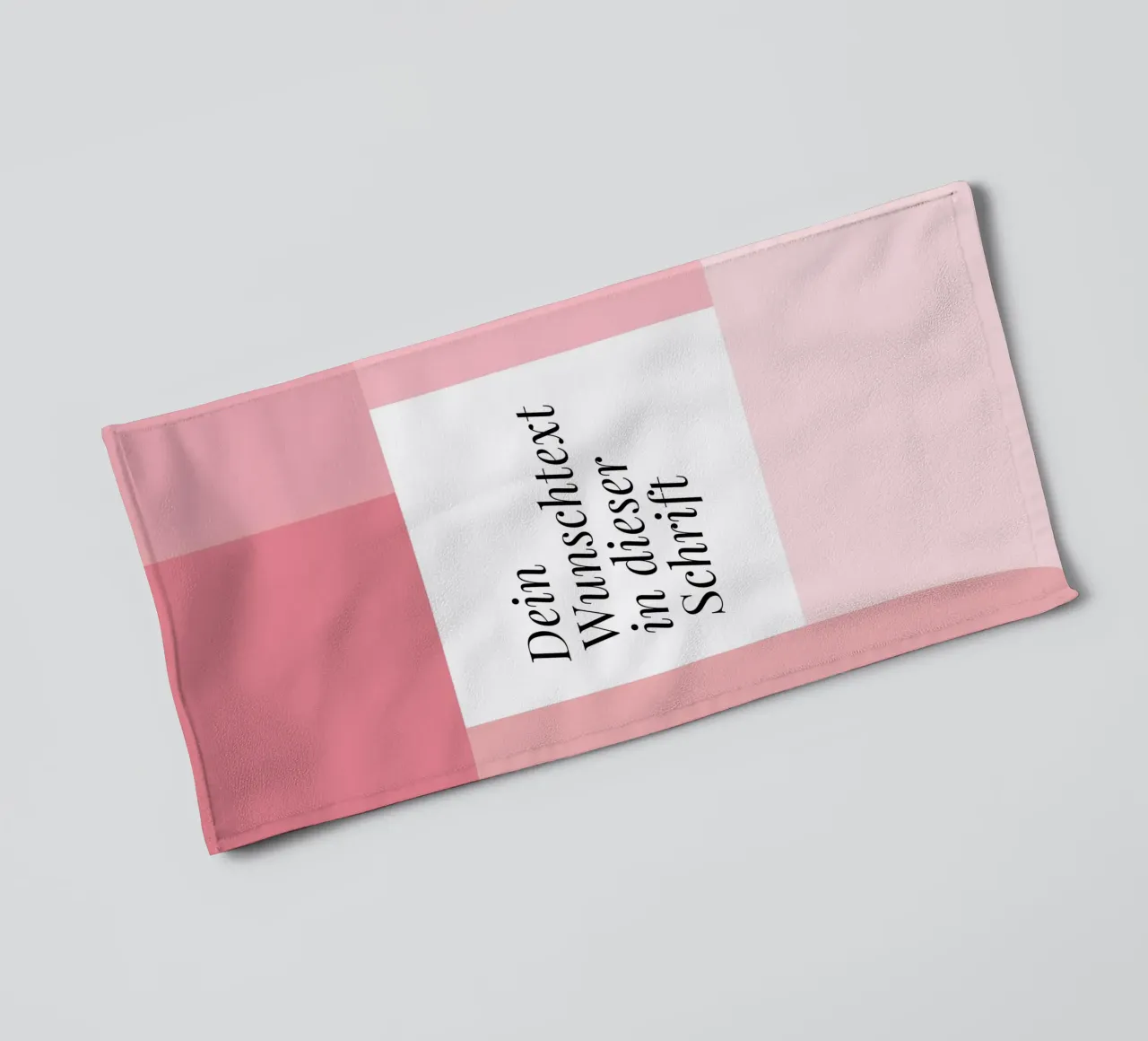Wunschtext - geometrisch rosa asciugamano da bagno da BAINAI BRICK