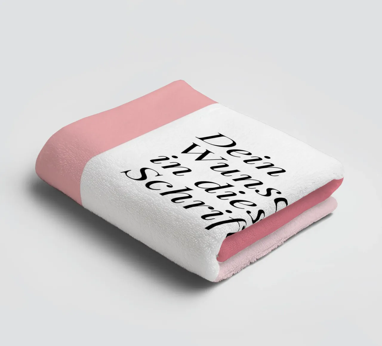 Wunschtext - geometrisch rosa asciugamano da bagno da BAINAI BRICK
