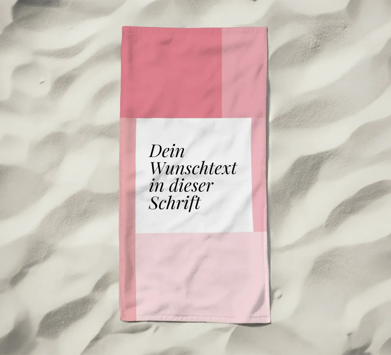 Wunschtext - geometrisch rosa telo mare da BAINAI BRICK