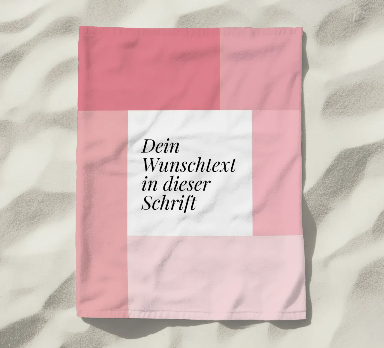 Wunschtext - geometrisch rosa telo mare da BAINAI BRICK