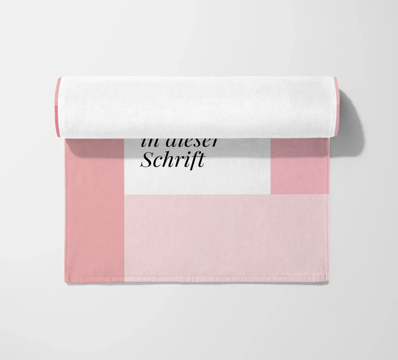 Wunschtext - geometrisch rosa telo mare da BAINAI BRICK