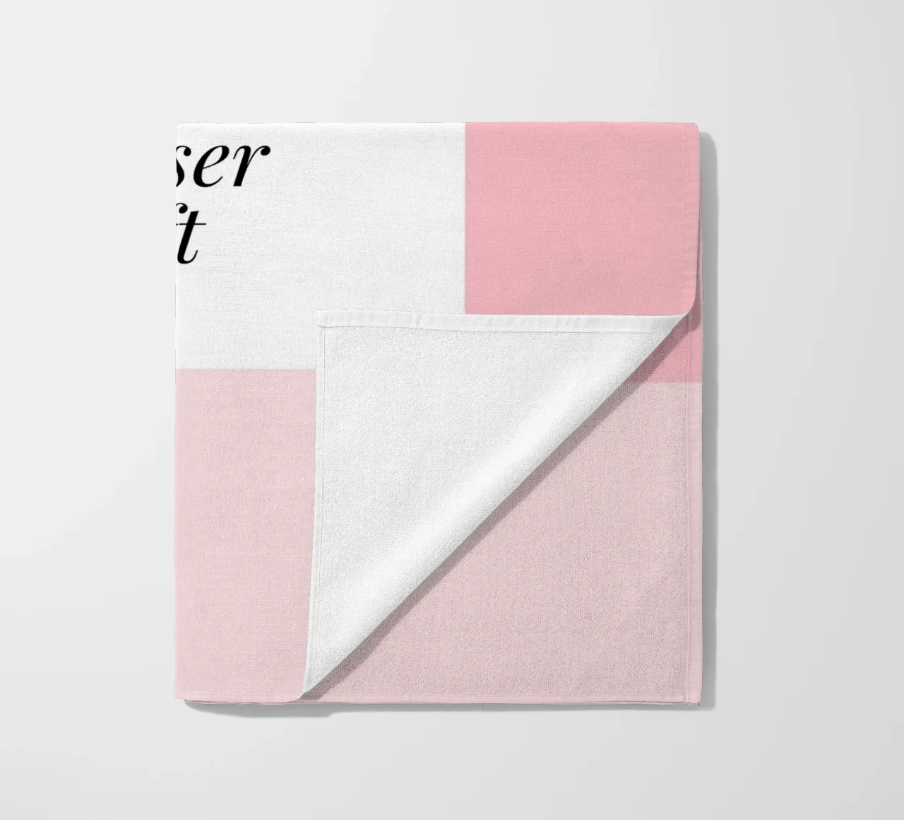 Wunschtext - geometrisch rosa telo mare da BAINAI BRICK