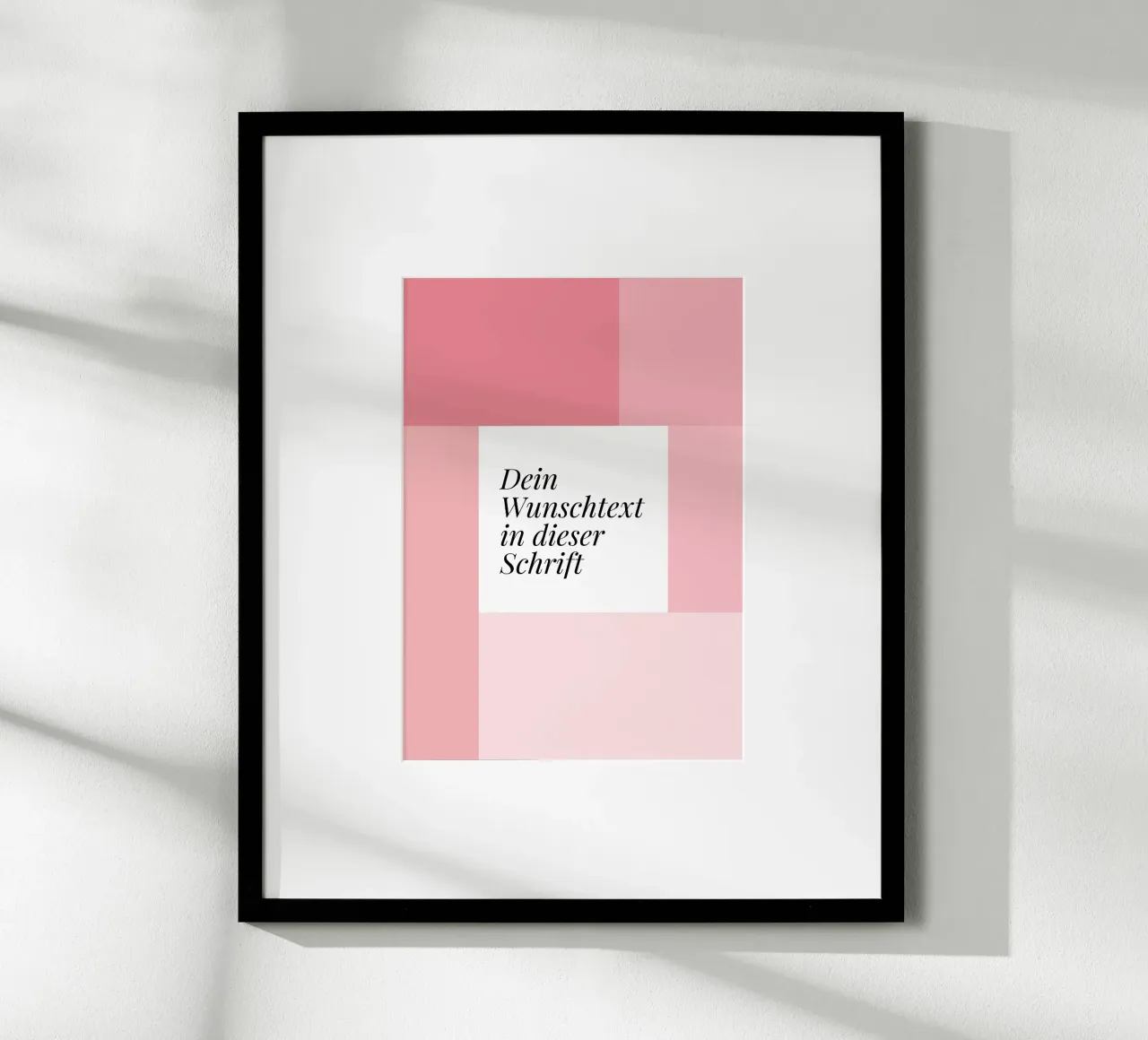 Wunschtext - geometrisch rosa carta hahnemühle da BAINAI BRICK