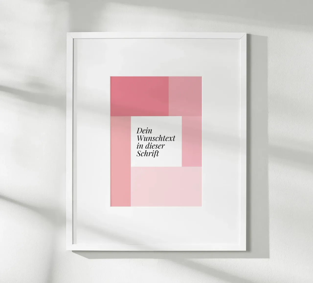 Wunschtext - geometrisch rosa carta hahnemühle da BAINAI BRICK