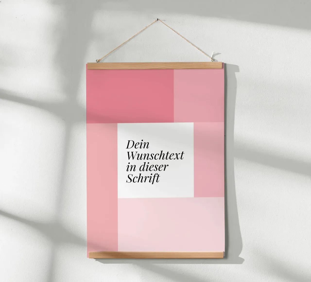 Wunschtext - geometrisch rosa carta hahnemühle da BAINAI BRICK
