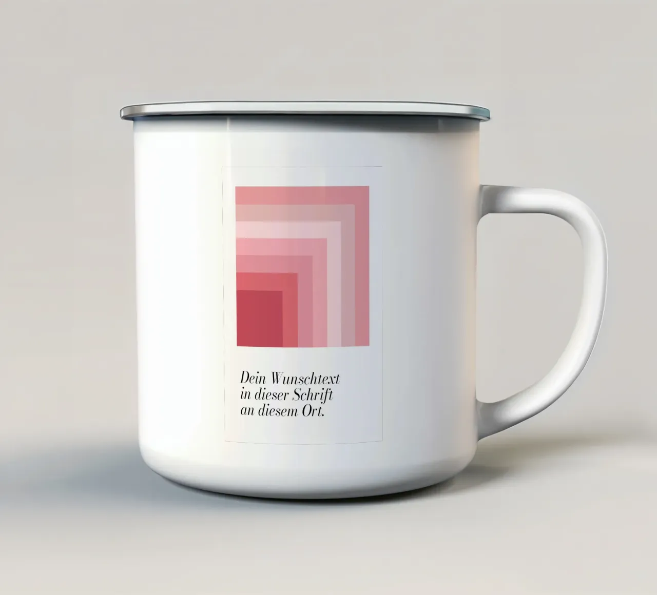Wunschtext - bricks pastell tazza in smalto da BAINAI BRICK