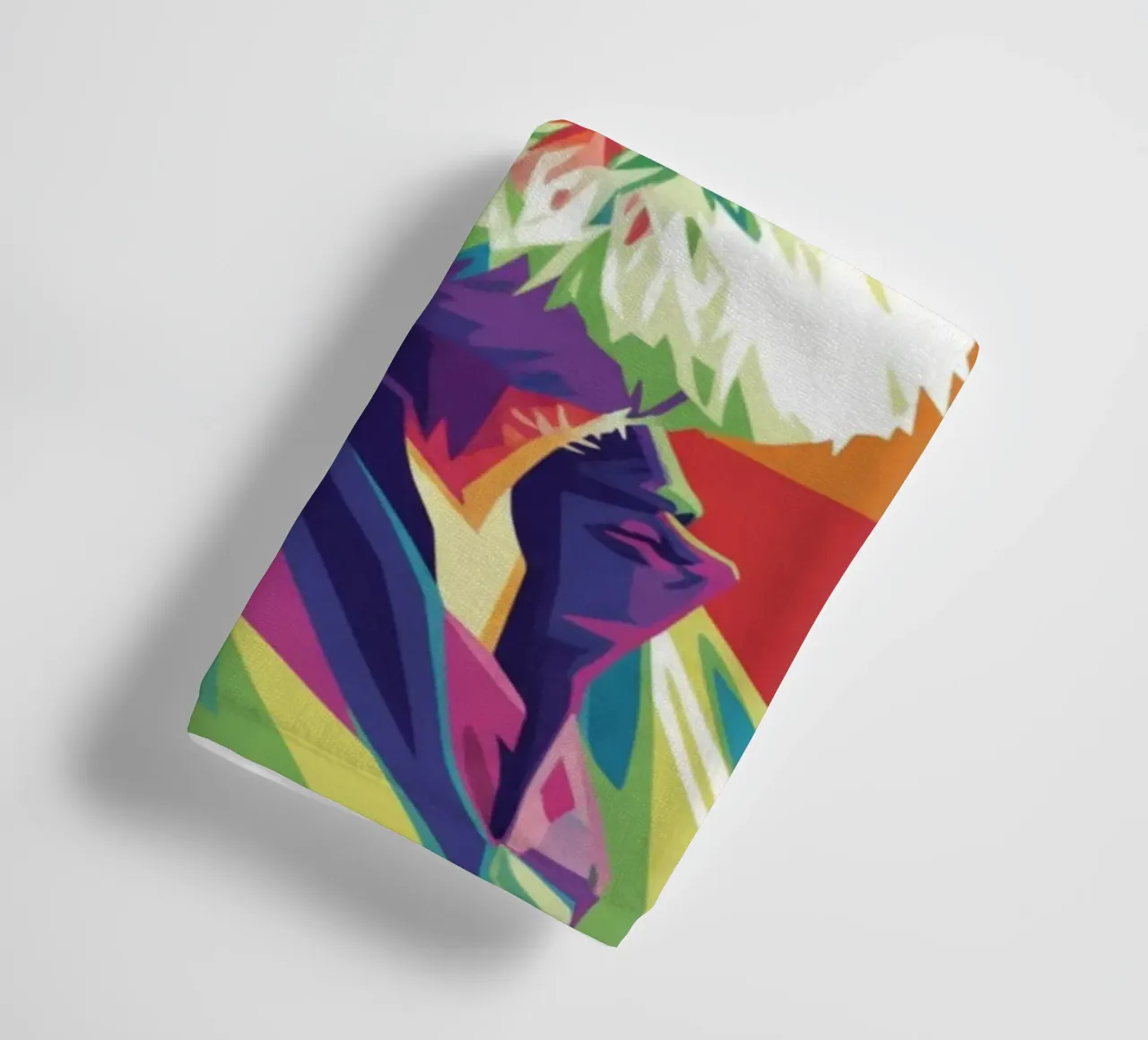 Ernest Hemingway ritratto colorato in stile pop art asciugamano da bagno da Hantamrata