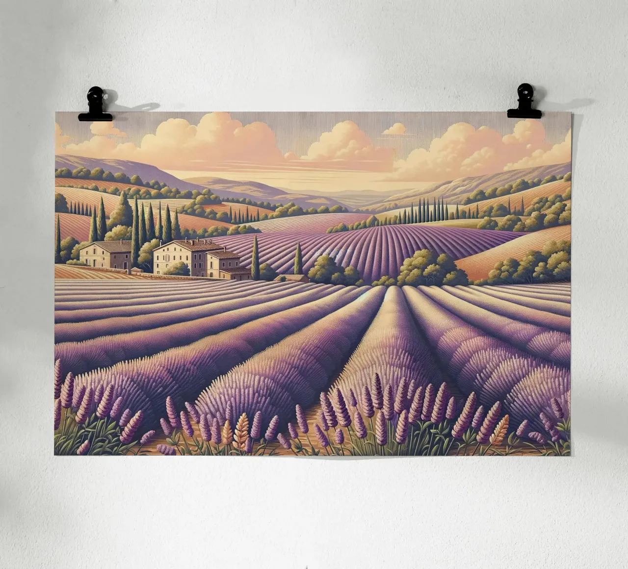 Poster de lavande de Provence, France hahnemühle de Wanderlust Vibes